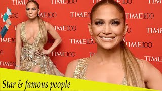 Jennifer Lopez makes jaws drop in plunging gown at Time 100 Gala
