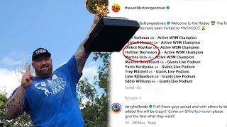 Hafthor Bjornsson is coming back to World's Strongest Man?