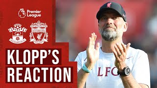 KLOPP'S REACTION: Liverpool 4-4 Southampton | Final day draw, 're-energising' for new season