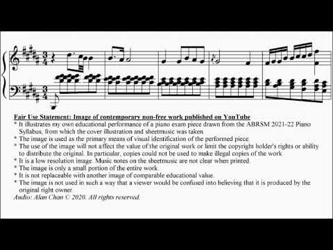 ABRSM Piano 2021-2022 Grade 8 B2 Helen Hopekirk Air Suite For Piano No ...