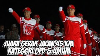 PESERTA PERAIH JUARA LOMBA GERAK JALAN 45 KM KATEGORI OPD & UMUM SE BULELENG 2022