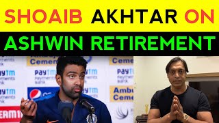 Shoaib AKhtar on Ashwin Test Retirement | Shoaib AKhtar on Ashwin Retirement | Shoaib Akhtar