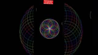 Draw Circle spirograph using python turtle graphics. #turtlegraphics #python #creativity #viral
