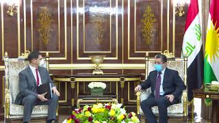 Masrour barzani مەسرور بارزانی پێشوازی لە جێگری یاریدەدەری وەزیری دەرەوەی ئەمەریکا دەکات