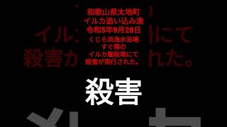 【殺害】和歌山県太地町　イルカ追い込み漁　令和5年9月28日木曜日　バンドウイルカを殺害　#水族館　#イルカショー　#イルカトレーナー　#海水浴場　#海水浴　#家族連れ　#お出かけ#レジャー　