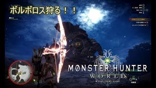 モンハンワールド【MHW】ボルボロス狩猟　ソロ：弓