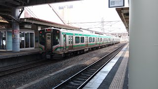 【2023/04/14 16:10～11･E721系0番台】東北本線1142M(上り･福島→郡山) 福島駅3番線より発車