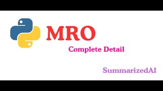 Python MRO Explained: Method Resolution Order #python #pythonmro #ai #pythontutorial #learnpython