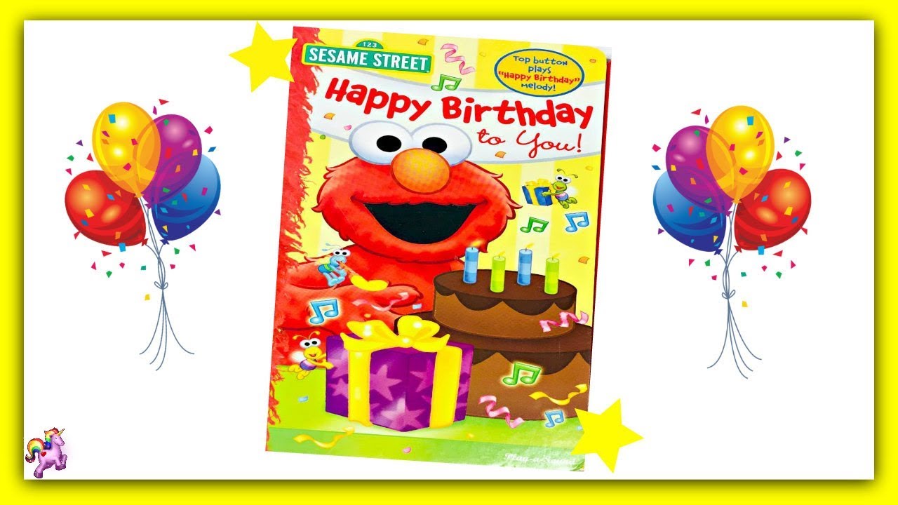 SESAME STREET ELMO "HAPPY BIRTHDAY TO YOU!" - Read Aloud Storybook For ...