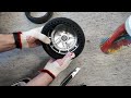 ninebot segway es2 es4 front wheel solid tire replacement ninebot scooterrepair electricscooter