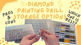 Diamond painting drill storage options. How to store diamond painting drills and