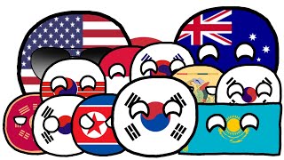 countryball - family of south korea