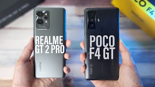 Realme GT 2 Pro vs POCO F4 GT Full Comparison! Cameras | Display | Speakers |Battery etc