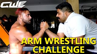 CWE | SUPERBOY CHALLENGED EVERYONE FOR ARM WRESTLING | #cweindia #prowrestling #armwrestling