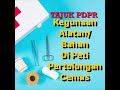 Tajuk: Kegunaan bahan/ alatan Di Peti Pertolongan Cemas ( PJK PPKI Kefungsian Rendah)