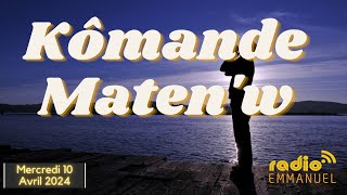 KÔMANDE MATEN'W |RADIO EMMANUEL| PAST P.B. ROCHE