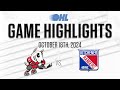 OHL Highlights: Niagara Ice Dogs @ Kitchener Rangers Oct. 18, 2024