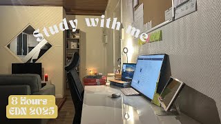 LIVE | 3-HEURES study with me (après stage) 📚🌧 pomodoro 60 \u0026 10 | EDN 2025 🩺