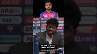 ICC MEN'S T20 2024 INDIAN TEAM ANNOUNCED