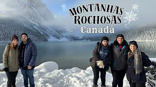 MONTANHAS ROCHOSAS DO CANADÁ NA NEVE !!! (Lagos, Banff e Canmore!) ❄️☃️