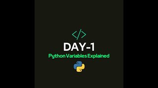 Python Variables Explained | Day 1 of Python Playlist