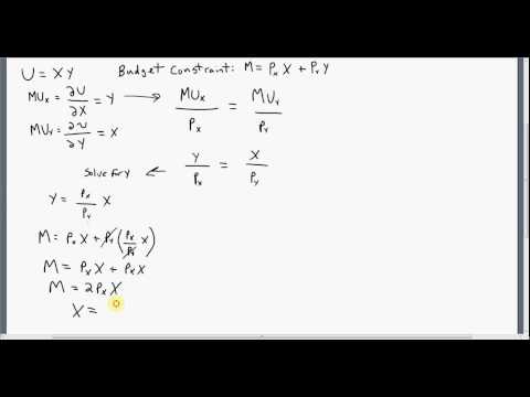Indirect Utility Function: How to Derive Indirect Utility Function: How to Derive