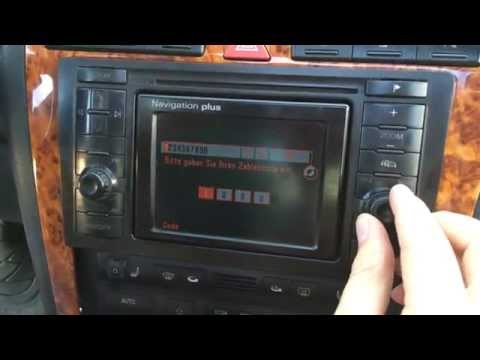 Input the code in the radio Audi A8 Input the code in the radio Audi A8