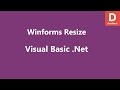 Visual Basic .Net Resize WinForms Window