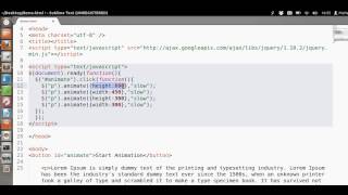 Jquery animate() Method Tutorial