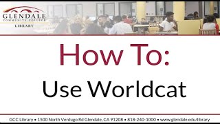 Using WorldCat for Textbook Discovery