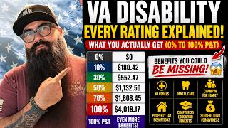 VA Disability Ratings Explained: What Benefits You Unlock at Each Percentage Level 0%-100% P&T