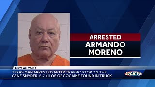 Texas man arrested after LMPD seizes cocaine during traffic stop