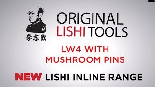 LISHI LW4 Picking \u0026 Decoding on a Lockwood 201 with mushroom pins