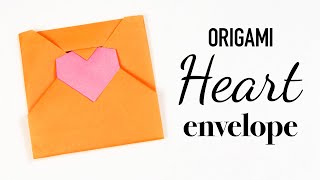 Origami Heart Envelope Tutorial - DIY - Paper Kawaii