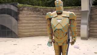 Making of IRON MAN w  makedo \u0026 cardboard   鋼鐵人 以美度扣\u0026紙版製作