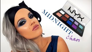 NYX MIDNIGHT CHAOS PALETTE TUTORIAL ∣ Ivana Beauty Artist