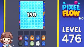 Pixel Flow Level 476 Solution Walkthrough