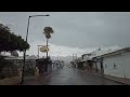 tigaki under the rain on the island of kos in greece 4k