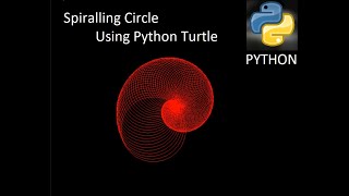 Circular Spiral pattern using turtle graphics in python #pythonturtle #turtle #python
