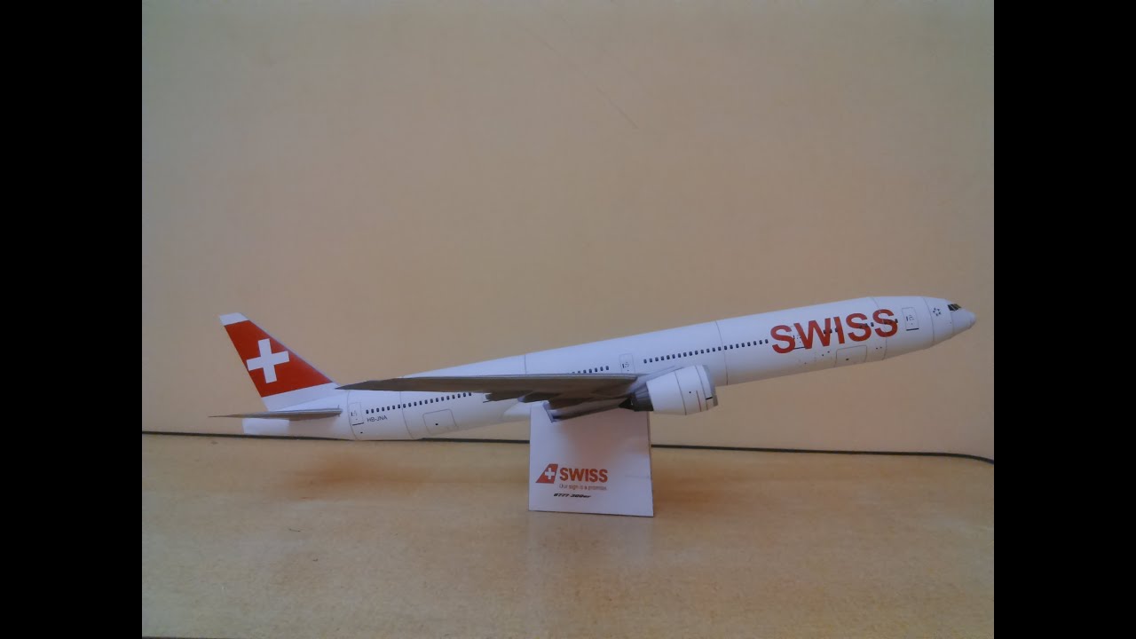 Swiss B777-300er Papercraft - YouTube