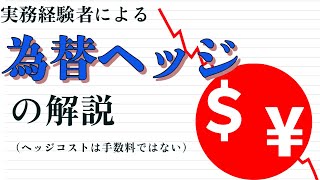 実務経験者による為替ヘッジの解説(ヘッジコストを正しく理解するために)