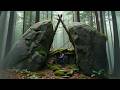 A Man is Building an Amazing Shelter Between the Rocks | Start to Finish, @PaddysBushcraft