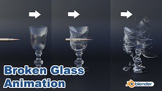 Shoot The Glass in Blender || Animation Tutorial