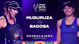 Garbiñe Muguruza vs. Paula Badosa | 2021 WTA Finals Semifinal | WTA Match Highlights