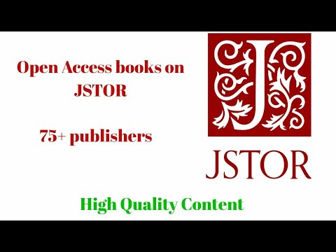 How To Search And Download Free JSTOR Ebooks And E Journals ? # ...