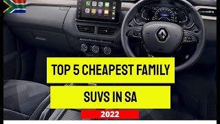 Top 5 cheapest family SUVs in South Africa – 2022