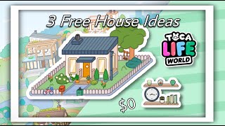 3 FREE Toca Boca life world House Ideas  | NO MONEY / PACKS NEEDED! | cheri Toca