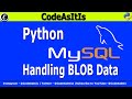 Python MySQL Tutorial | How To Store Images, Documents (BLOB Data) In MySQL Database Using Python