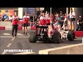 2013 sauber c32 with 2018 livery at f1 milan festival amazing v8 sound in action