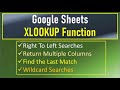 Google Sheets XLookup Function